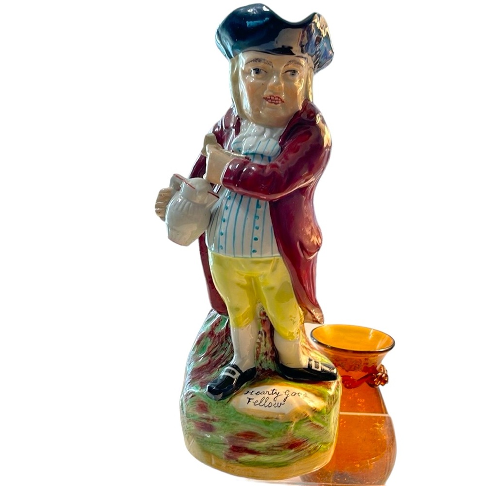 Majollica Hearty Good-fellow Tony jug picture… Very nice condition… Good colors